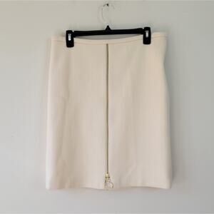 J. McLaughlin Bonnebell Wool Skirt in Ivory size 8